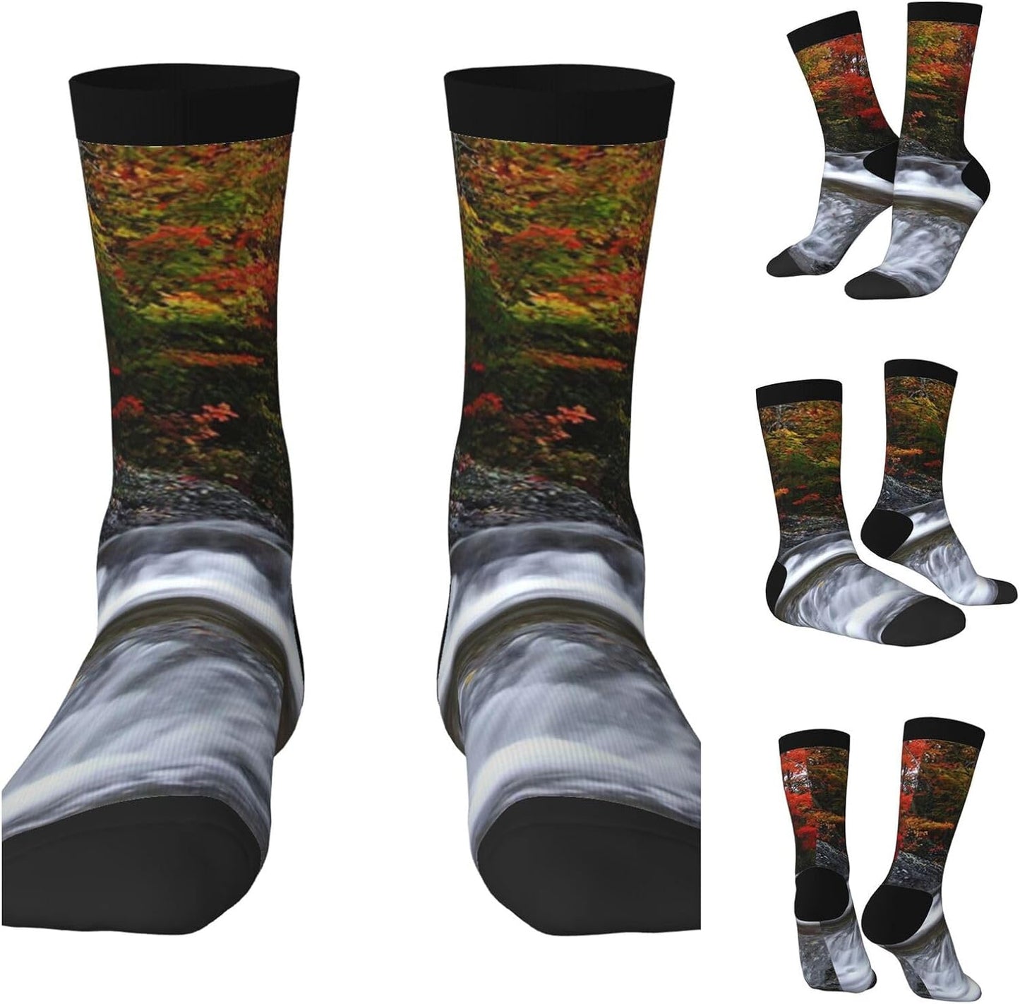 Chaussettes fantaisie: unisexe, hauteur mi-mollet, à motifs
