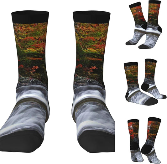 Chaussettes fantaisie: unisexe, hauteur mi-mollet, à motifs