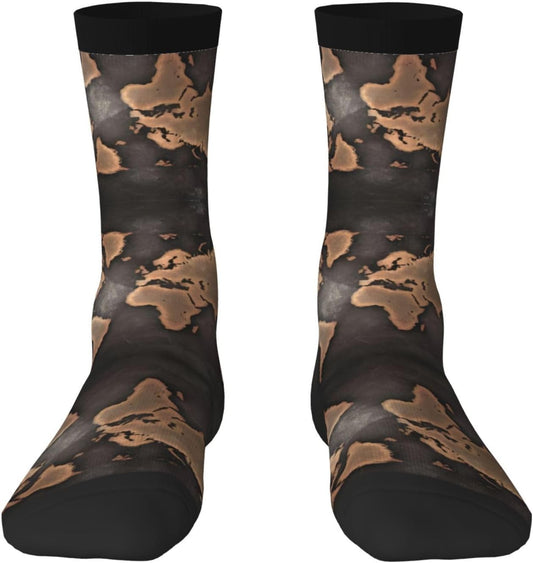 Chaussettes fantaisie: hauteur mi-mollet, à motifs, respirant, blanc