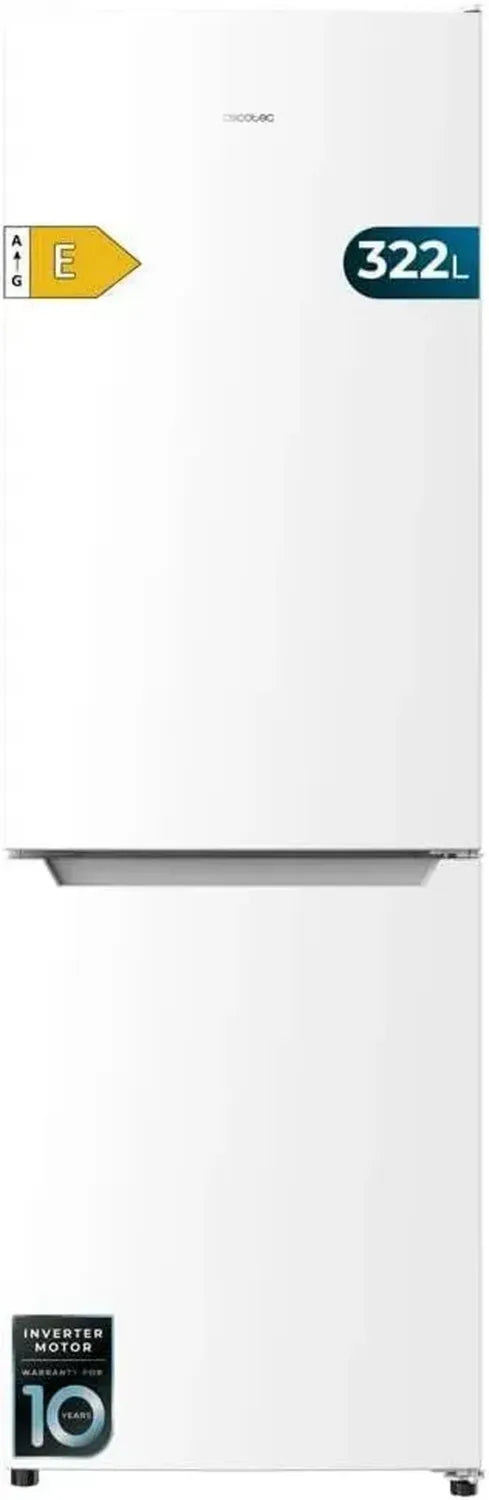 Réfrigérateur Combiné 2 Portes Cecotec Bolero 322L - Économie d'énergie, Multi Air Flow, No Frost