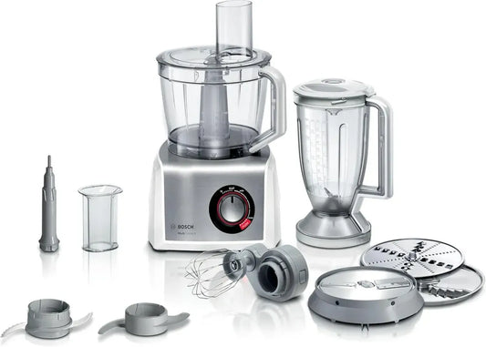 Robot culinaire multifonction Bosch 1250W, bol 3,9L, blender 1,5L, inox
